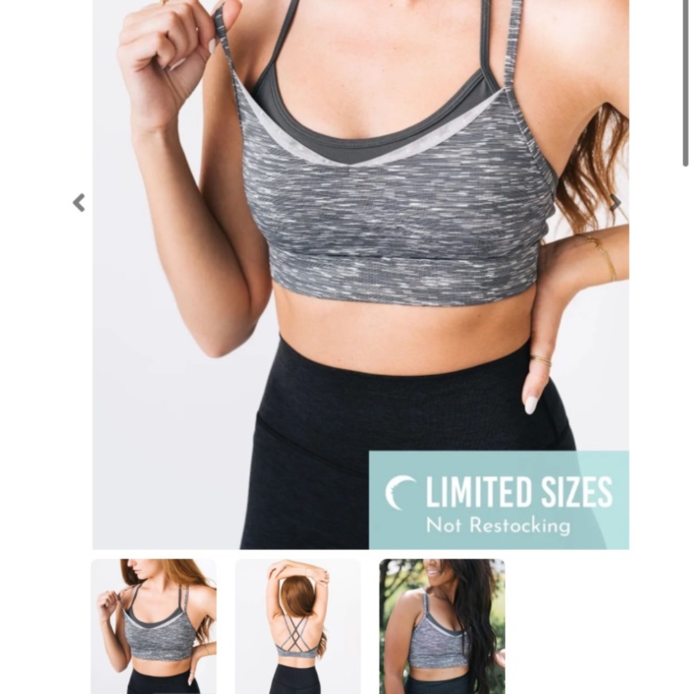 Zyia Double layer strappy sports bra in Sage